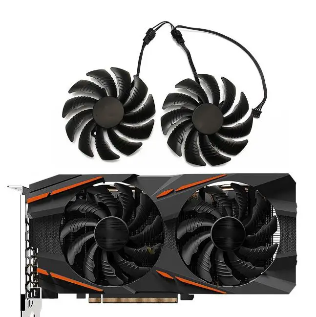 88MM T129215SU PLD09210S12HH Video Card Fan Cooler for GIGABYTE GTX 1050 1060 1070 Ti GV-RX570 580 AORUS RX 470 480 R9 380X Fan