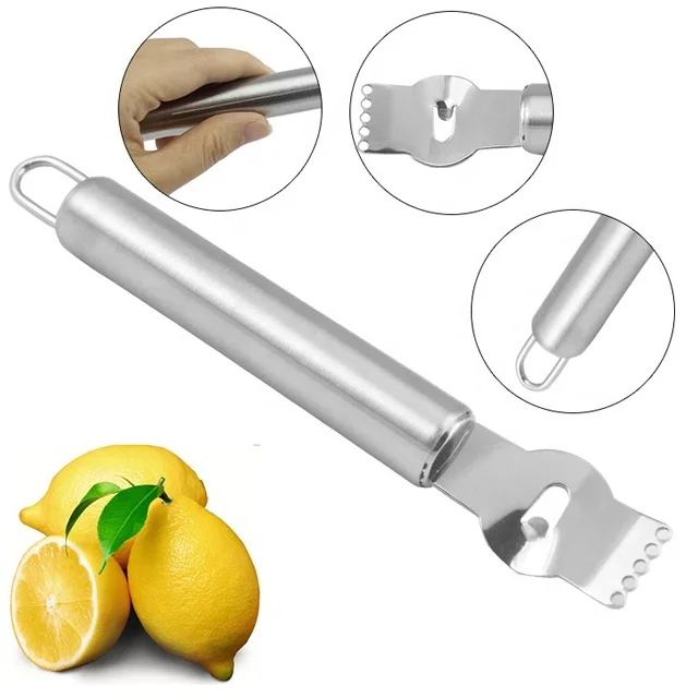 Amazon Hot Selling Fruit Potato Citrus Tools Manual Stainless Steel Lemon Grater Zester