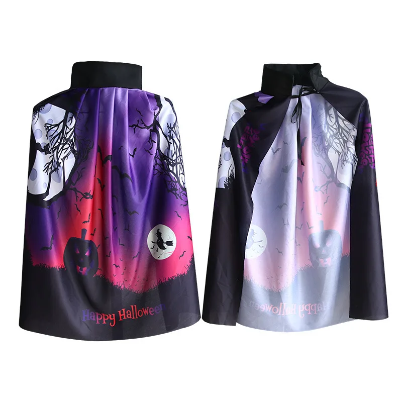  Halloween party cosplay dress up costumes custom double sides cloak satin Ghost