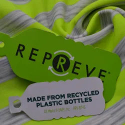 Repreve recycled polyester pet RPET fabric made from recycled plastic bottles for yoga leggings t-shirt sportswear
