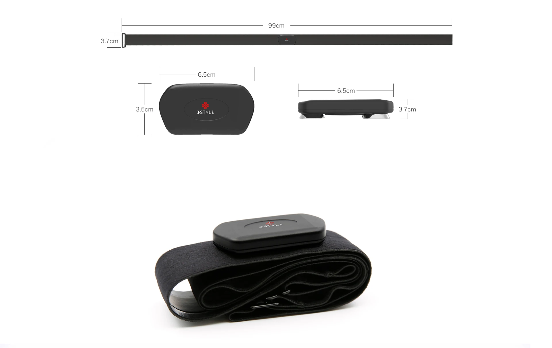 
J-Style Customized 4.0 Bluetooth version Heart rate monitor belt ECG Chest belt for sport B031 