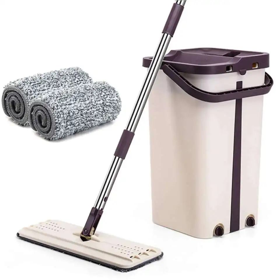 Easy Use Self-washed Magic Flat Mop, mop with bucket, cleaning mop