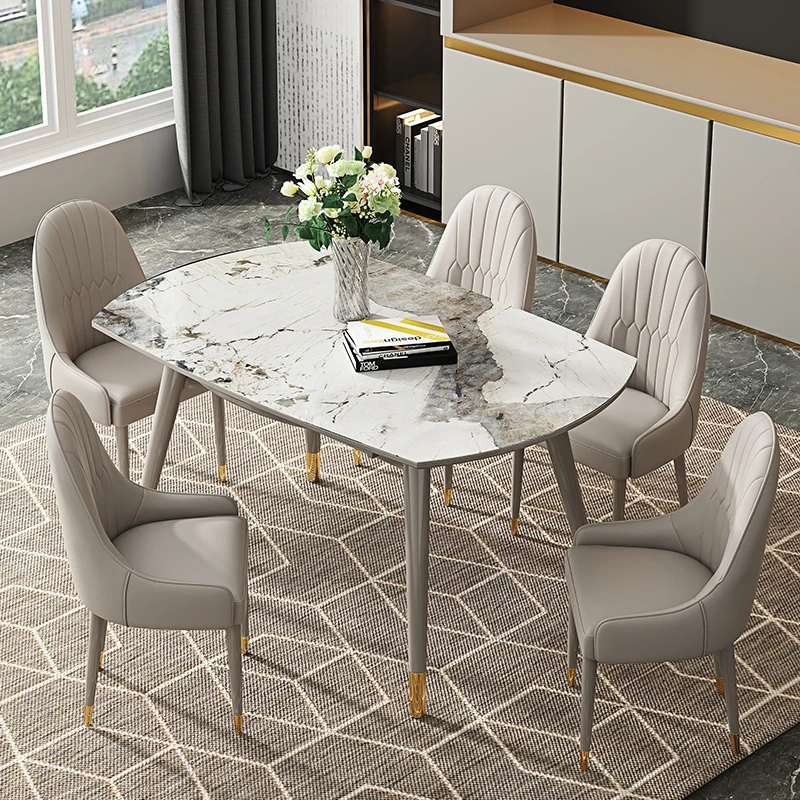 Great Foshan Factory Modern Retractable Dining Table And Chair Combination Round Dining Table Folding Dining Table