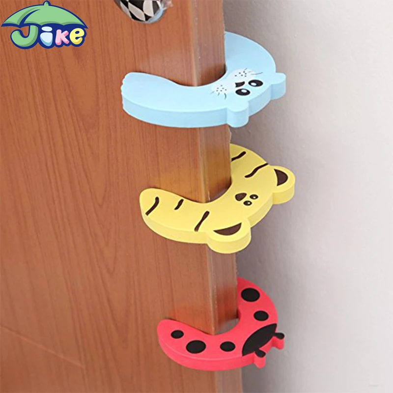 Colorful  animal shapes door stopper for glass door  baby safety door stoppers kids protector