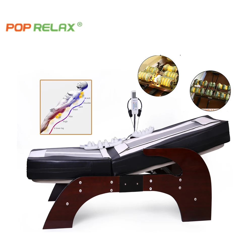 Korean serajen v3 master jade massage table full body far infrared chiropractic roller germanium thermal spa  bed