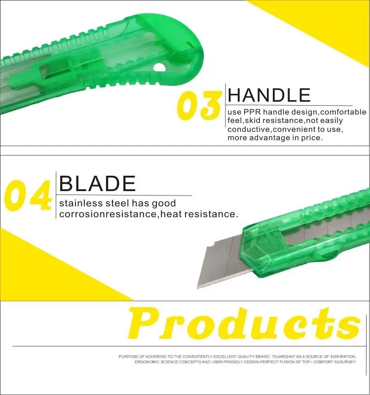 High Quality Cheap Wholesale Manufacture Plastic Cutter Knife