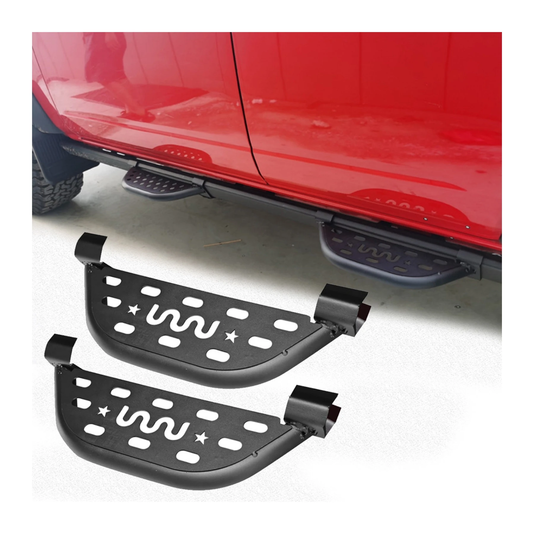 NEWWIND 4PCS Running Board Side Pedals Quick Release Step Nerf Bar fits for Ford Bronco 2021-2023 Protector Car Accessories