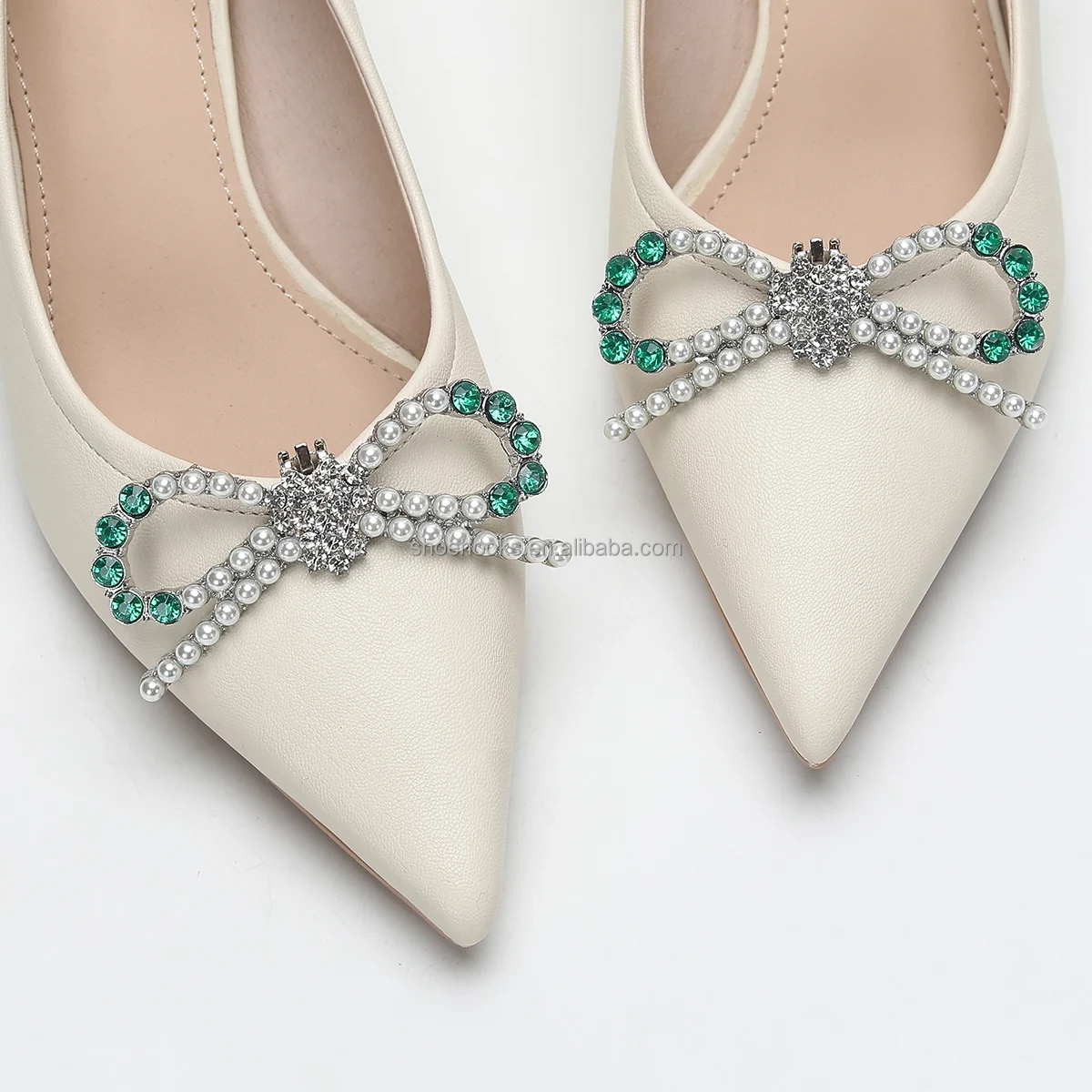 2024 New Style Pearl Metal Shoe Buckle For Women High Heels Sandal Upper Decor Removable Shoe brooch Clip Accessorie