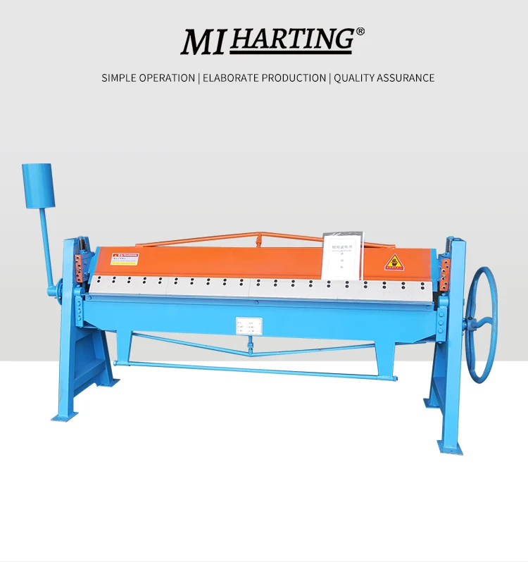 TDF-1.5*1500mm Metal sheet steel bender TDF flange manual bending/folding machine press brake