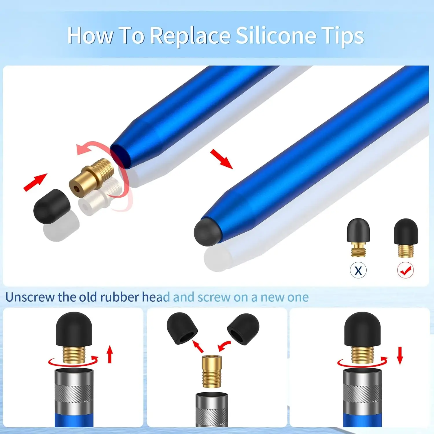 Stylus Pens for Touch Screens,Sensitivity Precision Stylus,Capacitive Stylus Pen for ablets All Universal Touch Screen Devices