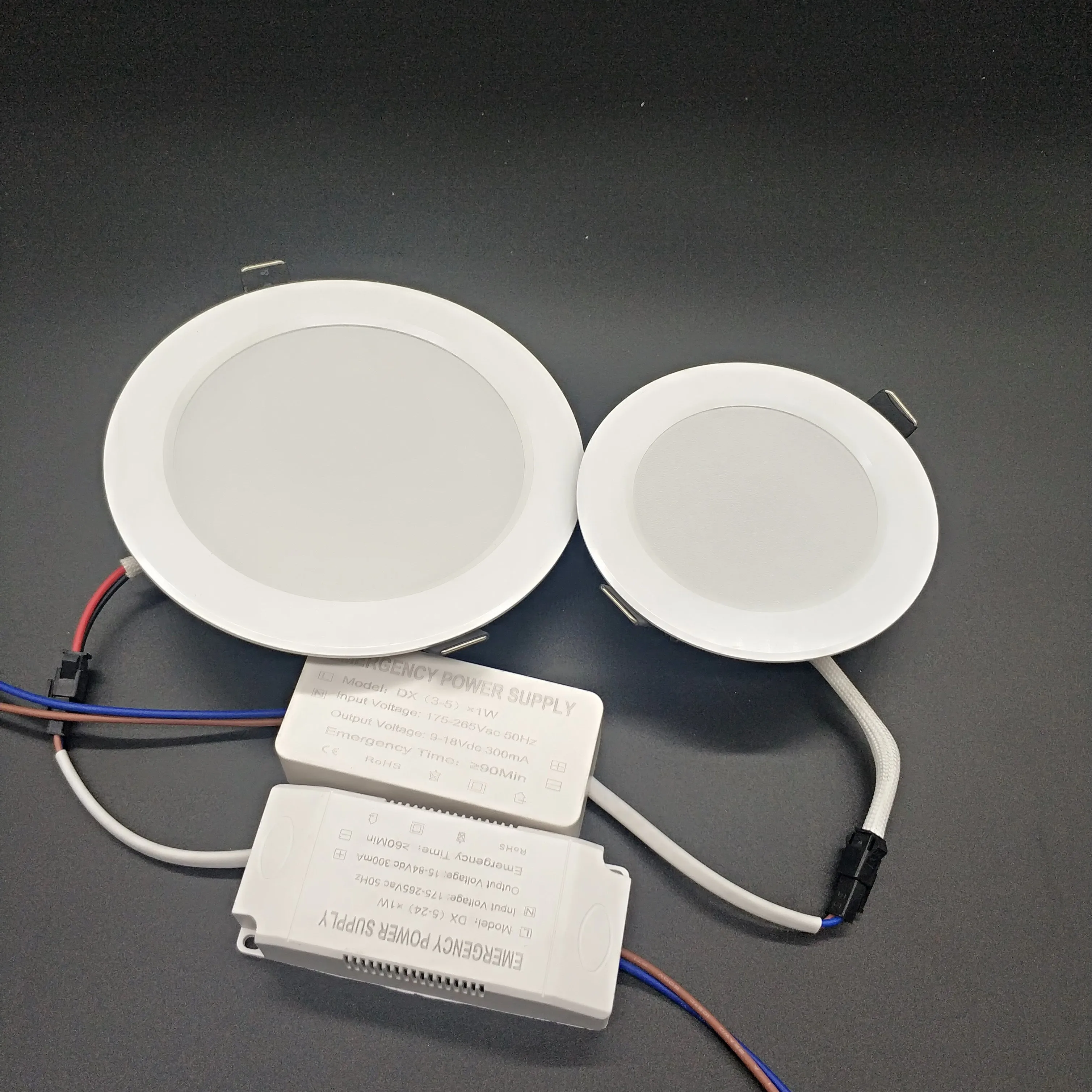 LED emergency downlight Emergency time 90 minutes