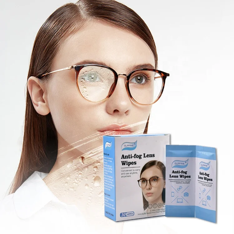 JAYQI Custom Disposable Lens Anti Fog Wipes for Glasses, Anti-fog Glasses Wet Wipe for Goggles Eyeglass