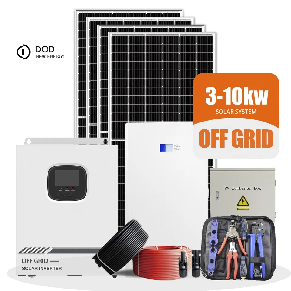 Brackets system solar array ground mount Hybrid system Off Grid solar Power 3Kw 5Kw 10kw Complete Solar Panel System For Home
