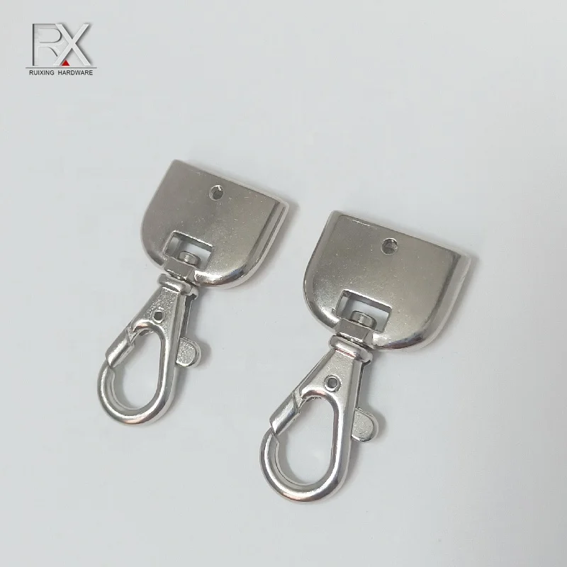 China factory Metal Hardware zinc alloy carabiner  20 mm strap connecting Buckle snap swivel snap hook clasp clip For bag strap