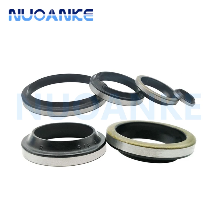 Hydraulic Cylinder Seal Ring Metal Skeleton Oil Seal NBR Rubber Dust PU Wiper GA Seal