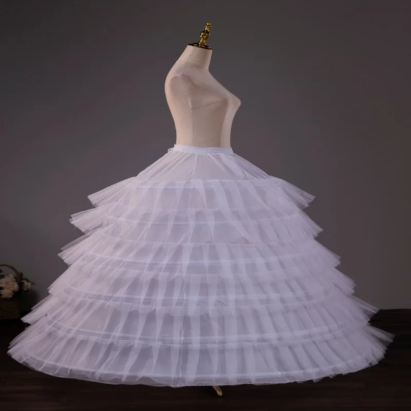 hot petticoat for quinceanera Crinolines and hoop skirts petticoat Lolita ring fish bone cancan 6 hopps petticoat underskirt