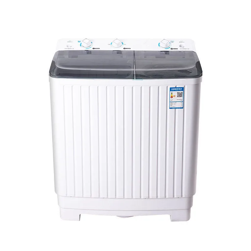 7.0kg Double Drum Electric Washing Machine Clothes Dryer Low Noise Top Loading Semi-Automatic Households Hotels New English