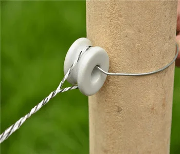 Animal Poultry Accessories White Porcelain Ceramic Insulator For Poultry Farm Electrical Insulator