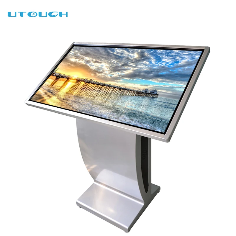 32 inch infrared & capacitive screen wifi network media player vertical touch screen display mall kiosk