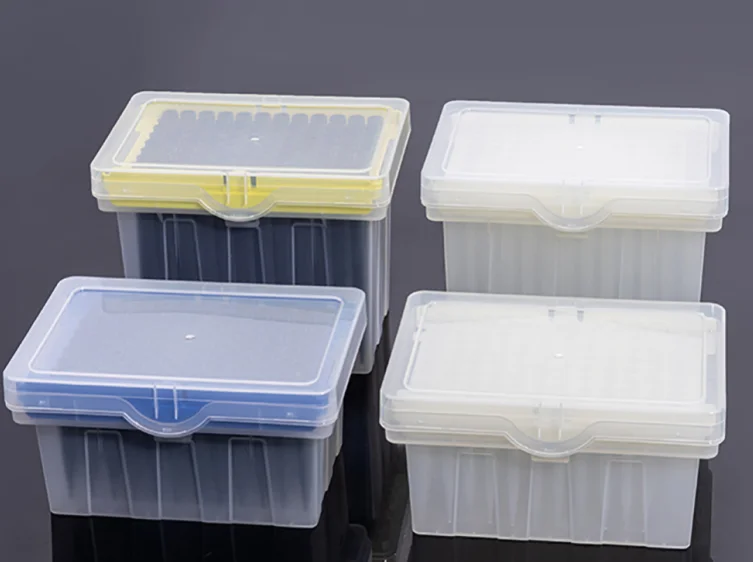 Factory High Quality Laboratory Disposable 200ul Sterile Plastic Filter Tips Pipette Tip box bags rack packed