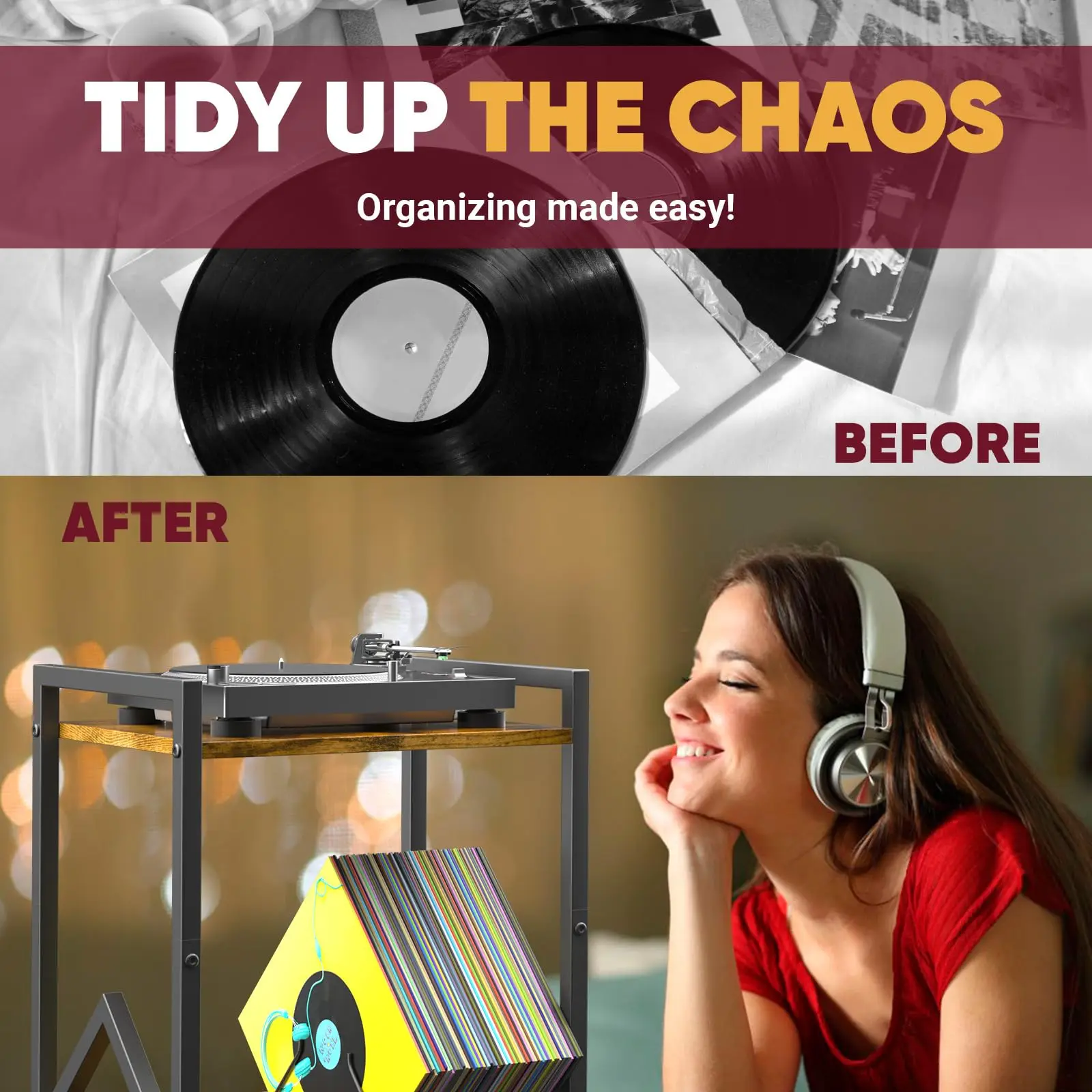 Wholesale Vinyl Record Storage Holder Magazine Album Rack