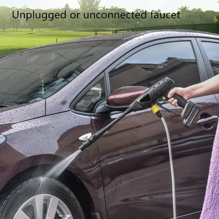 
Battery High Pressure Washer Gun 2021 Factory New Lithium Battery Water Washing Wireless Car Washer Electric Portable Water Gun 