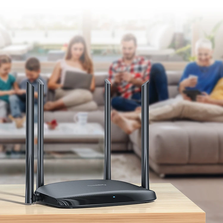 Easy app-based setup shenzhen professional security technology good quality AC1200 home wifi router