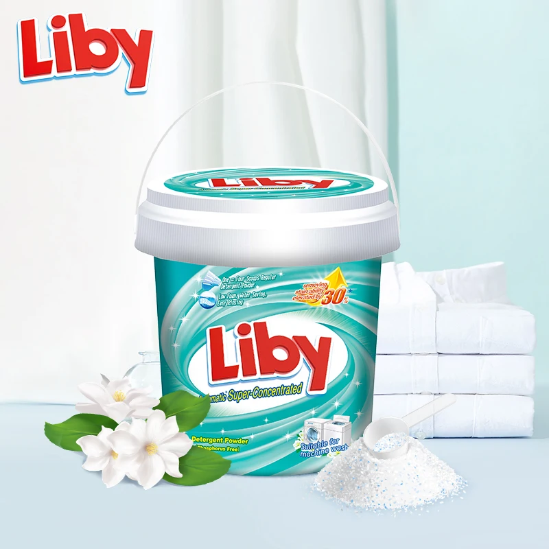 Liby Grepower 10 kg Washing Detergent Powder Packaging American Doffi Laundry Soap Chemicals for Making