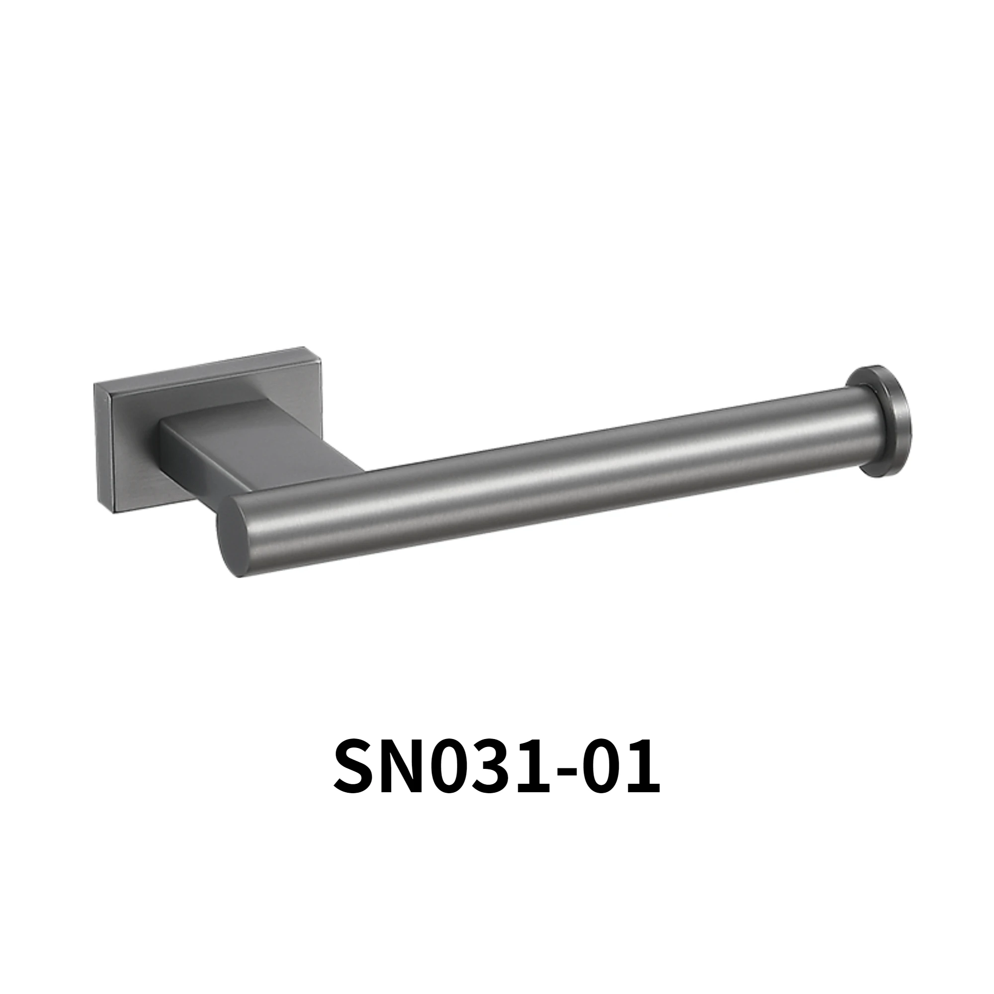 Gun grey Wall Mounted Bathroom Waterproof Dustproof 304 Stainless Steel Roll Toilet Paper Holders