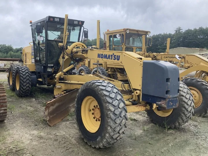 used motor grader KOMATSU 655 original Japan in good condition with cheap price Excellent performance