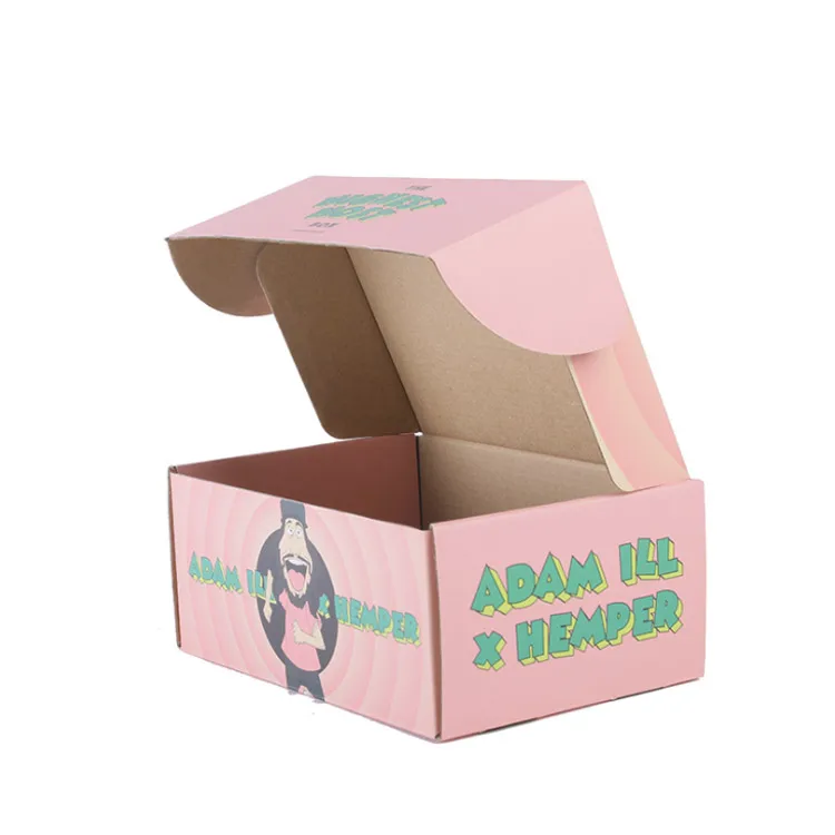 wholesale promotion custom stickers label foldable corrugated gift paper box