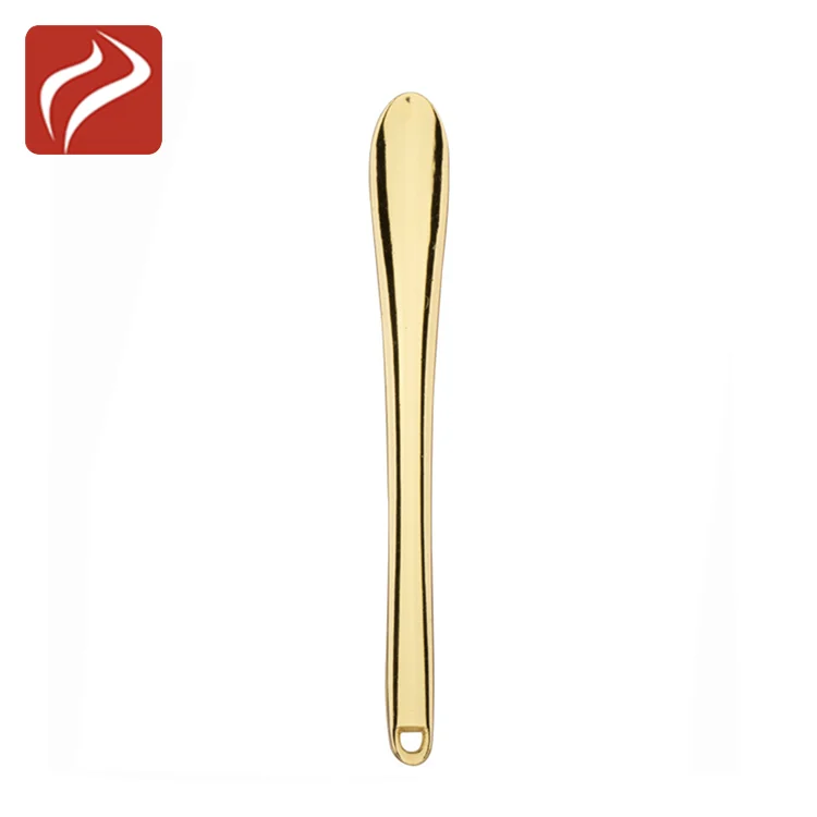 In Stock Face Eye Cream Mask Skin Care Spoon Gold Reusable Mini Metal Cosmetic Spatula