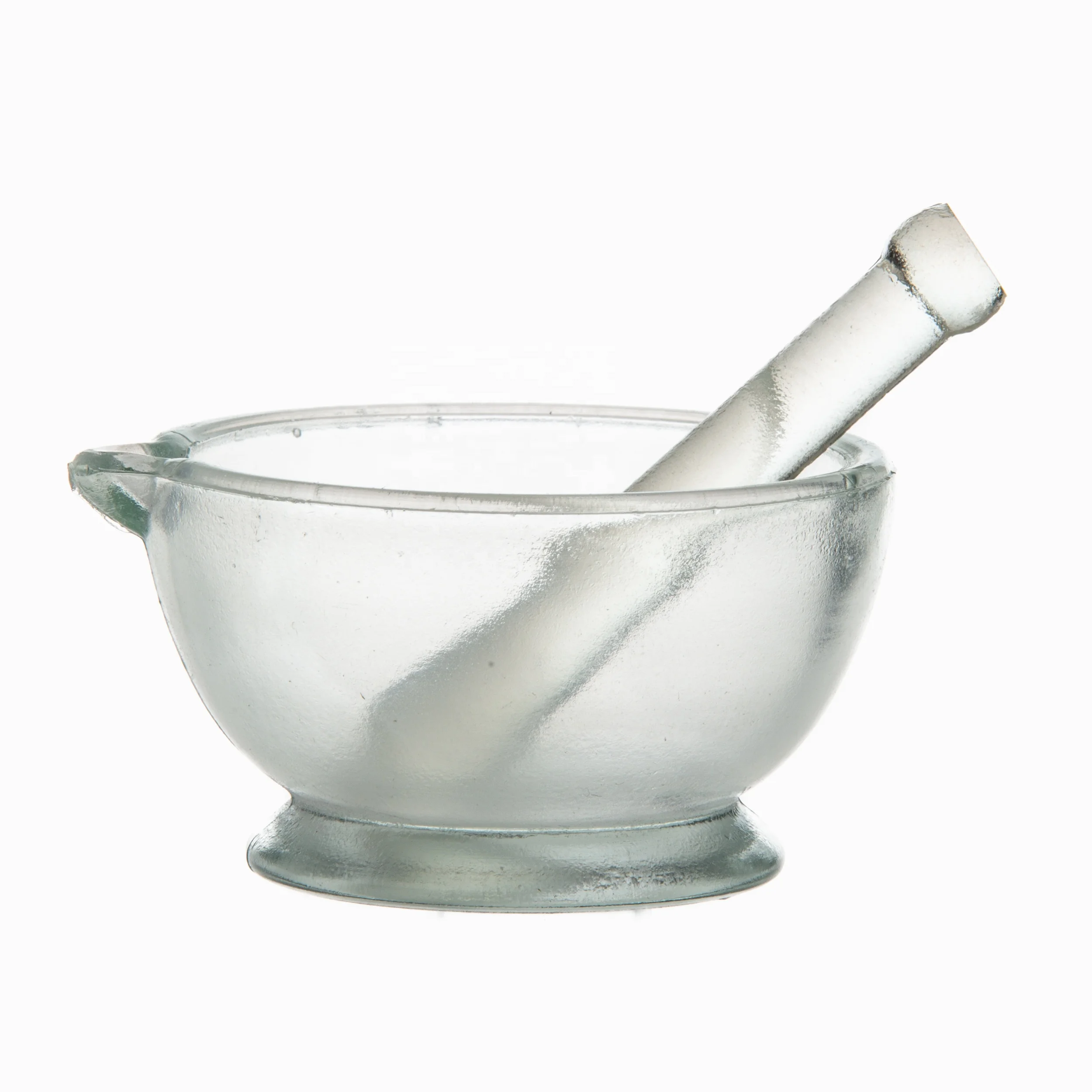 Factory  Supply High Quality Lab Glass Mortar and Pestle