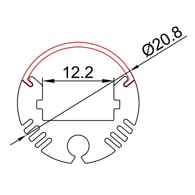 LEDLUZ LED Aluminum Profiles for Linear Light Pendant for Office Housing