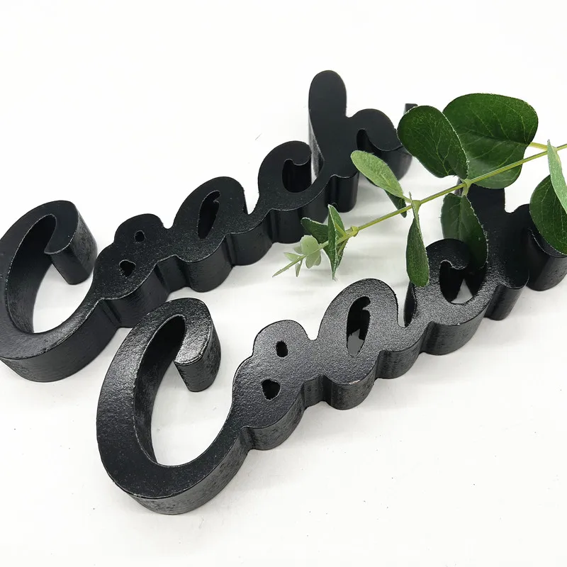 Customizable wood letters standing letters  black  alphabet