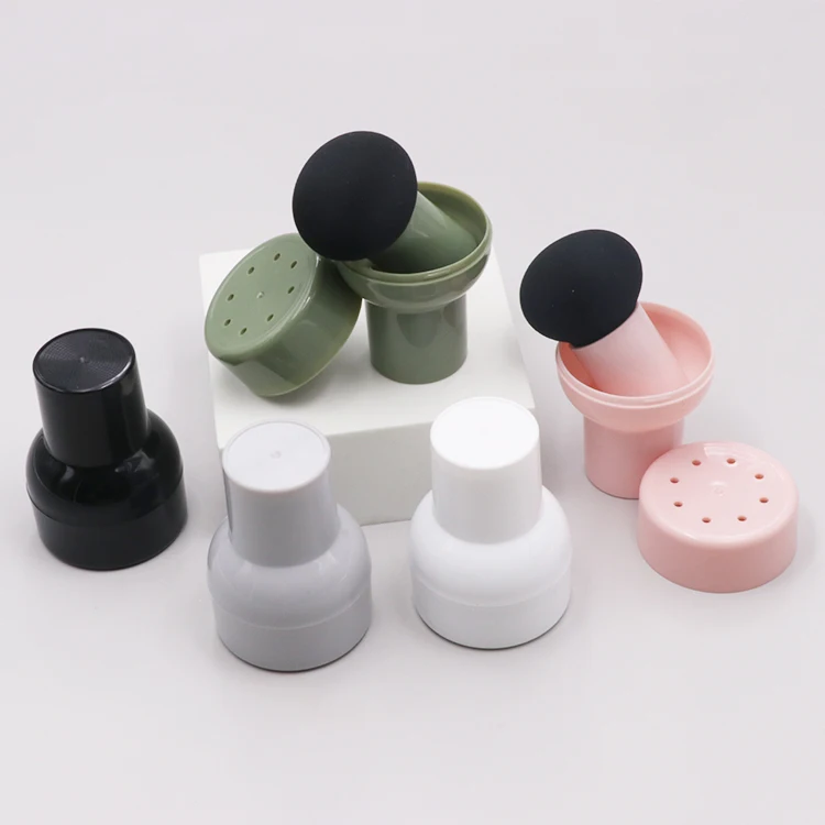 Customize colorful Beauty ToolsFoundation Blender Brush Mushroom Head ShapeFacial Powder Puff Makeup Sponge With Case