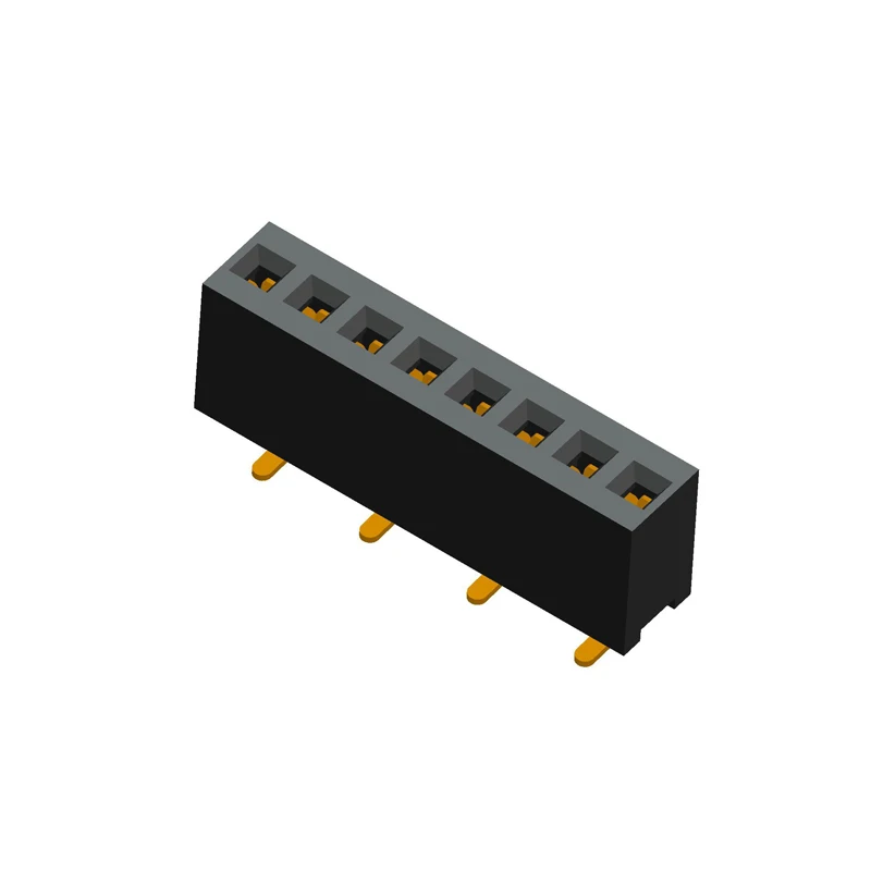 Durability 2.54mm Pitch Smt Female Pin Header Pcb Connector