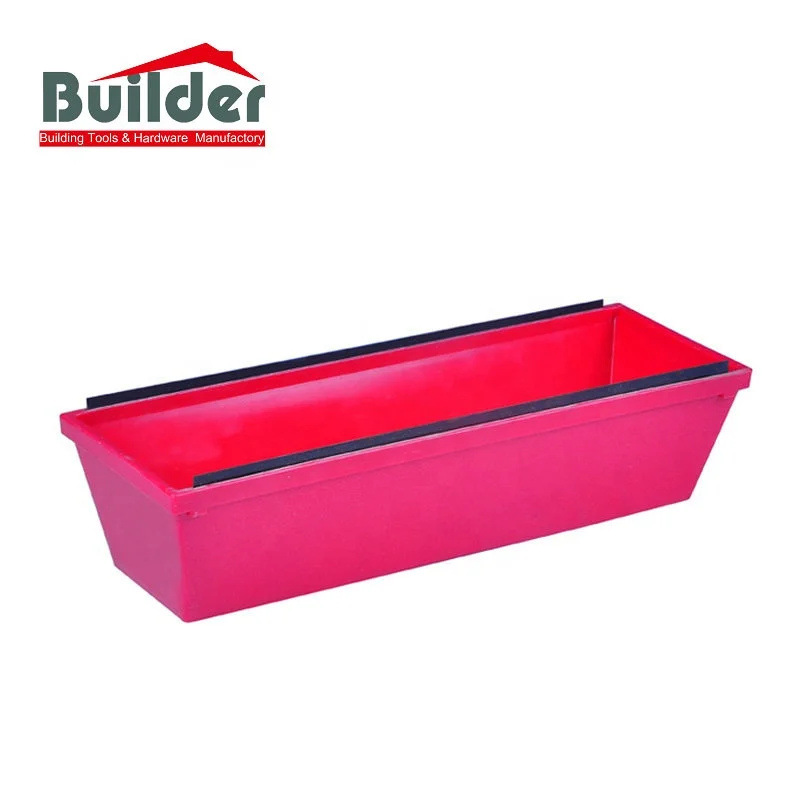 12-inch  Drywall Tools Plastic Mud Pan With Double Bladed