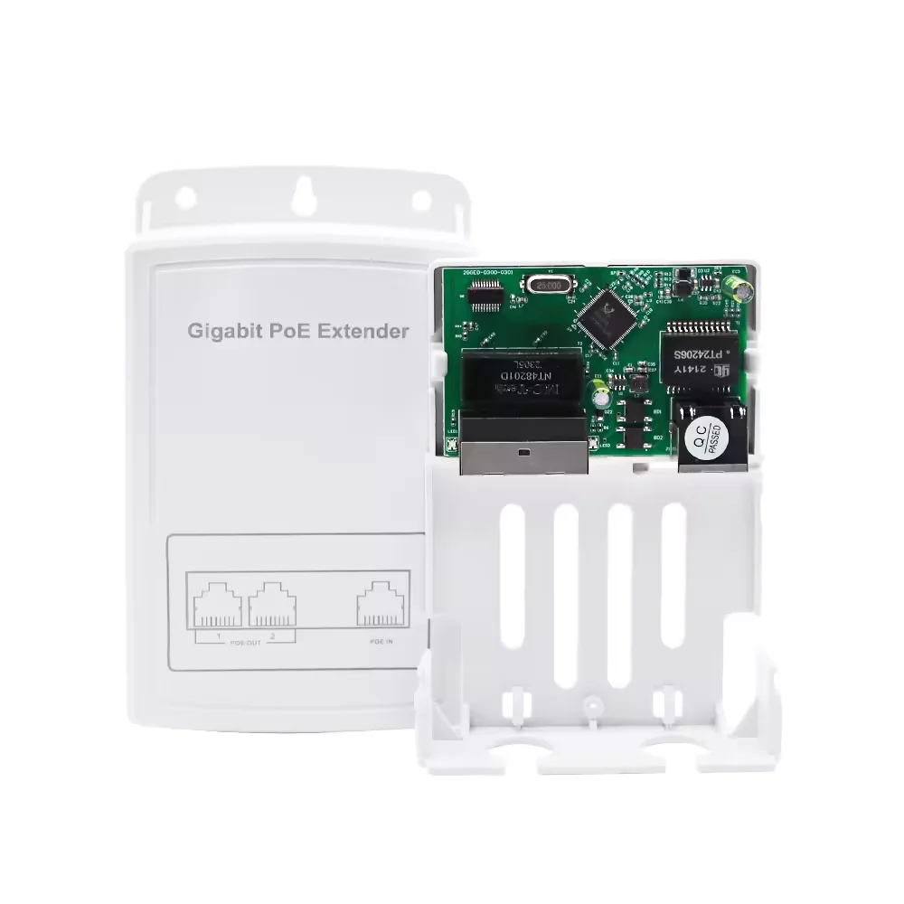 Outdoor Waterproof 1 in 2 Out Poe Extender 3 Port 10/100/1000Mb Gigabit Poe Repeater For Poe Switch Camera Cctv Security System