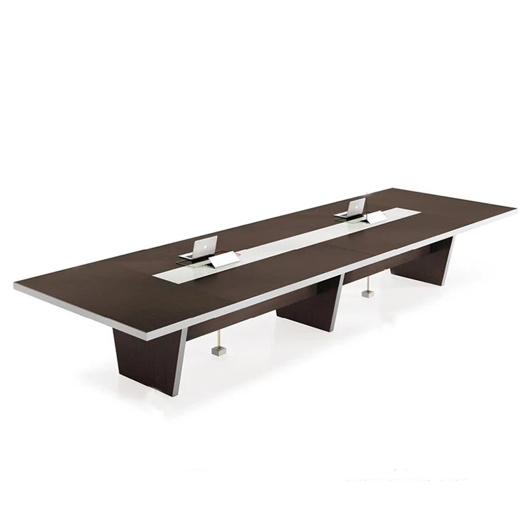 Modern Meeting Room Table Long Office Desk Solid Wooden Conference Table