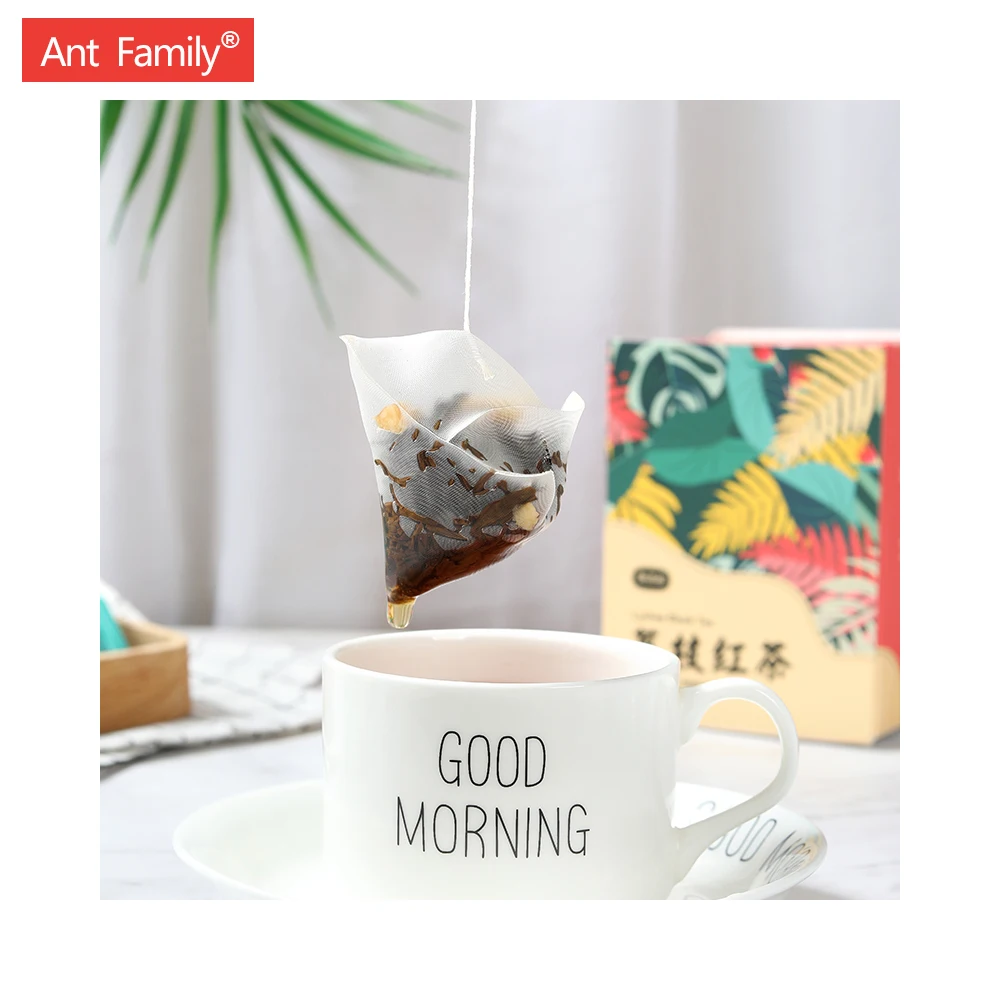 Лидер продаж 2022, высококачественный популярный органический черный чай с фруктовым ароматом, черный чай с личи