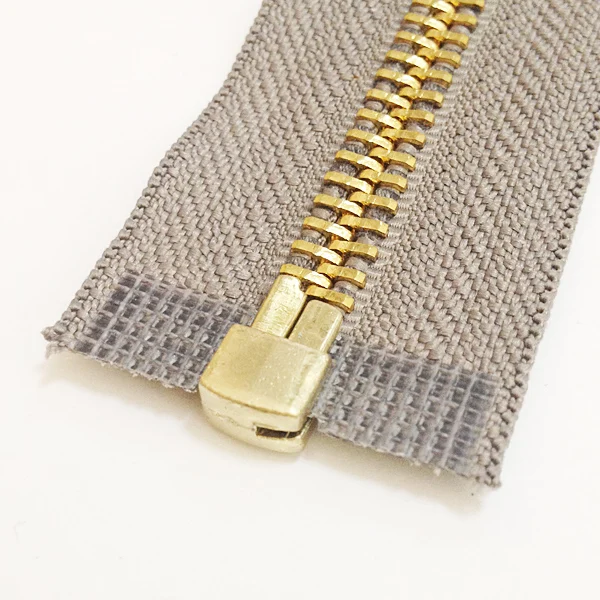 5# brass shiny gold open end zipper