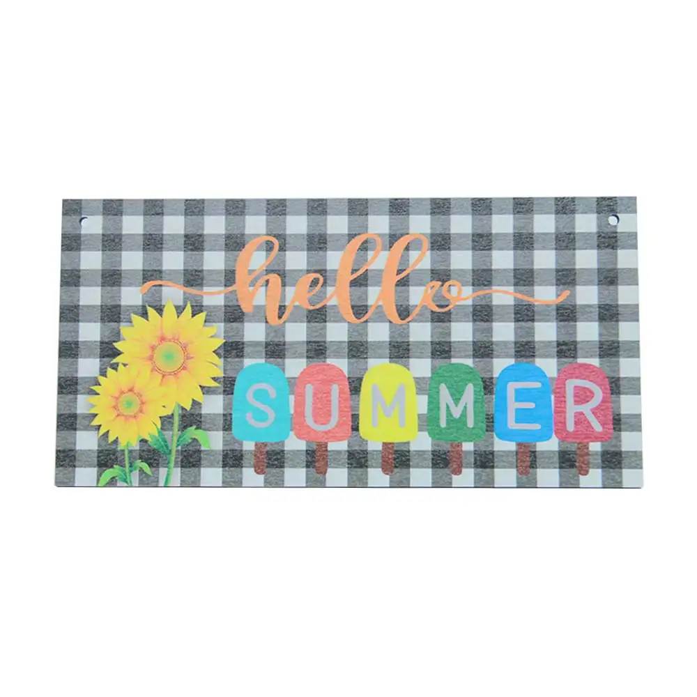 Custom Family Door Decor happy fall Wood Home Decor Sign Vintage Wall Art Hanging Plaque Hanging Door Sign