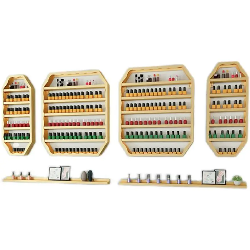 Golden Beauty Manicure shopmulti-layer wall-mounted shelf wall storage rack nail shelf