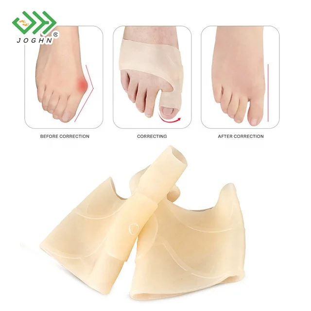JOGHN Splitter Toe Separator Gel Foot Bunion Corrector Pedicure Sock Unisex Silicone Sebs Toe Separator Individual Silicon