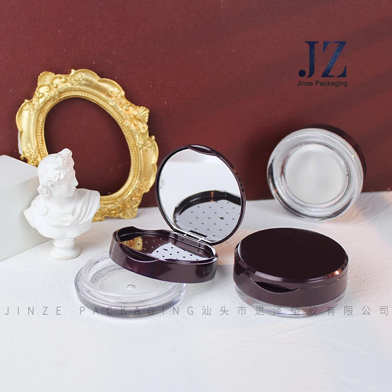 Jinze papery мини объем рассыпчатый порошок Косметическая упаковка банка с ситечком