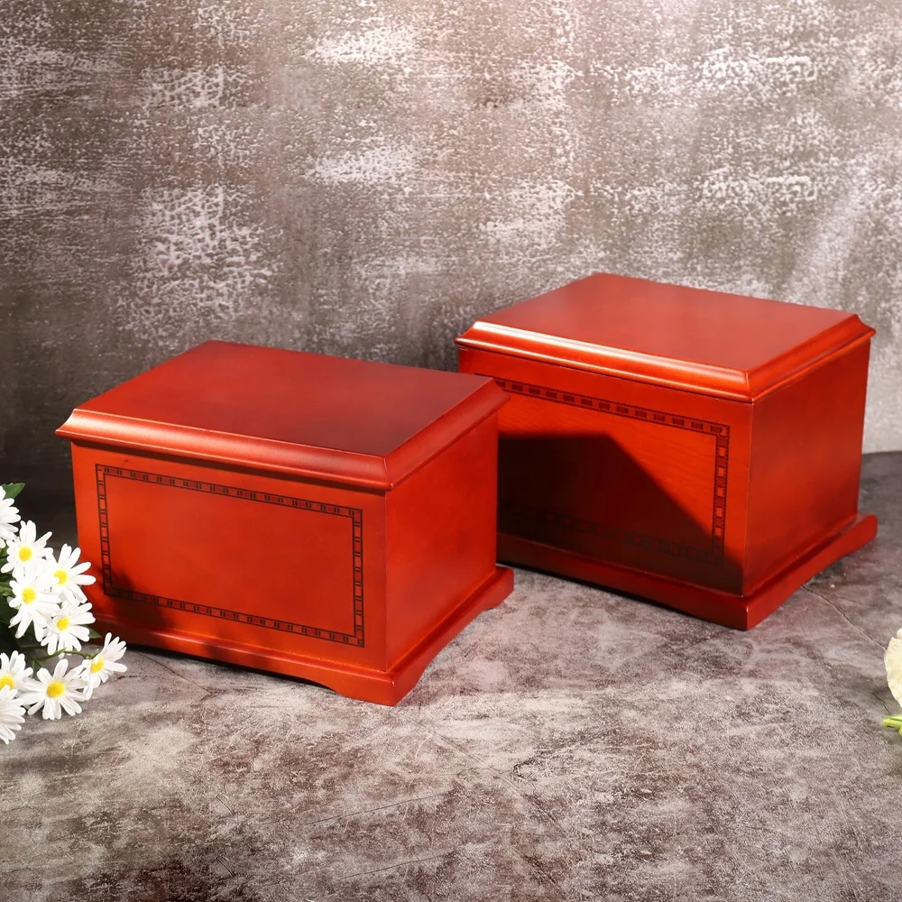 Novelty Designed caskets and coffins funeral supplies wholesale decorative cremation urns box