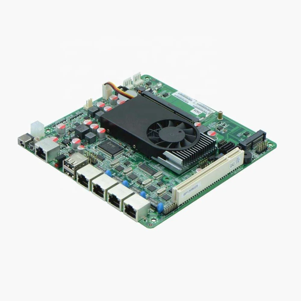 Designer Firewal System Atom D525 Cpu with 4 Gigebaty Lan Mini-itx  Motherboard Run Lede/ikuai/openwrt/ros/pfsense Os