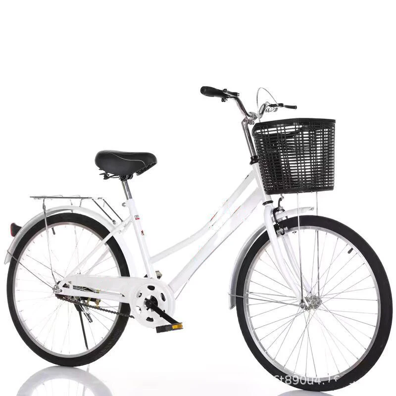 Leisure 20 inches cheap women children bicycle high carbon steel double seat retro city bike