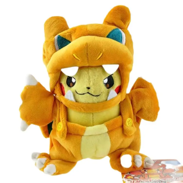 New 21cm po-ke-mend dragon pikachus plush toys cute and stylish stuffed animal toys for children